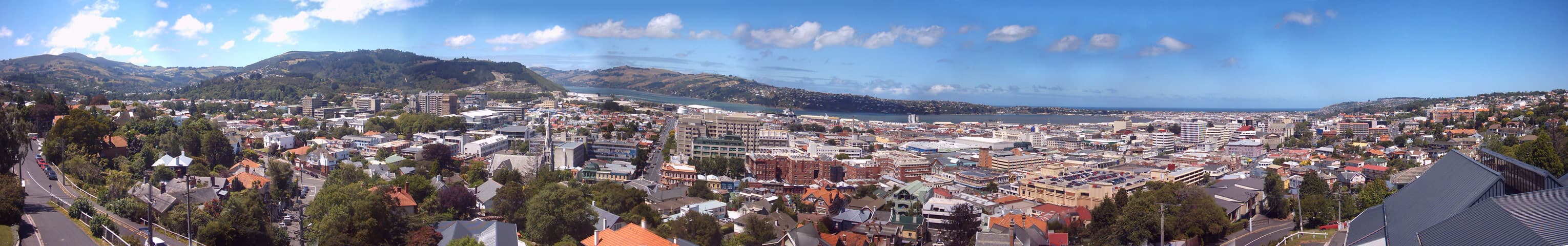 Classic Dunedin city scene