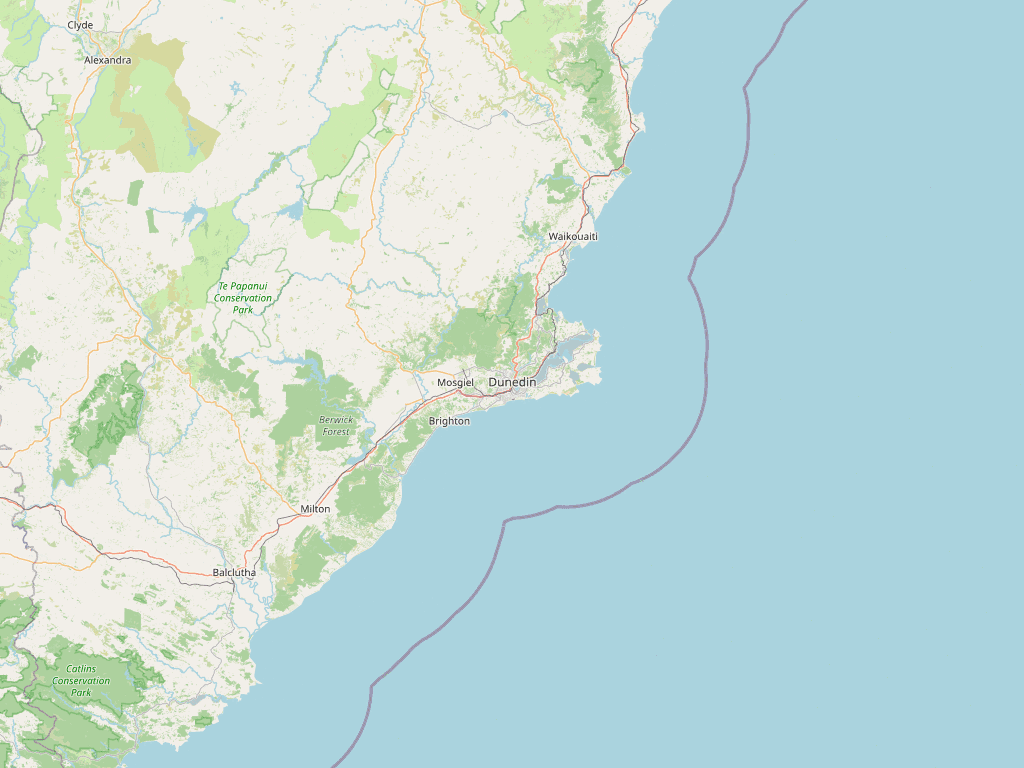 Otago region map