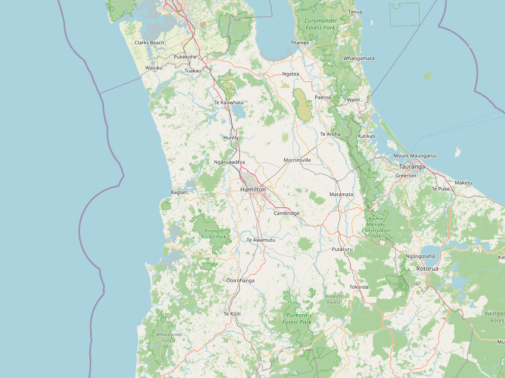 Waikato region map