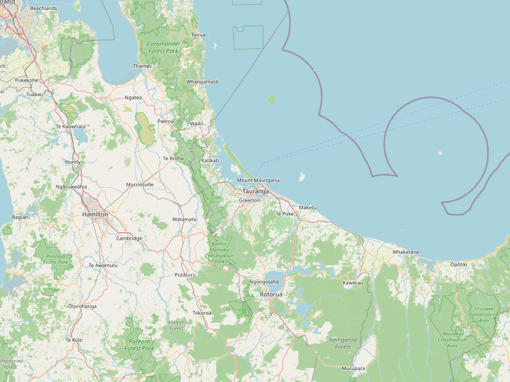 Bay of Plenty region map