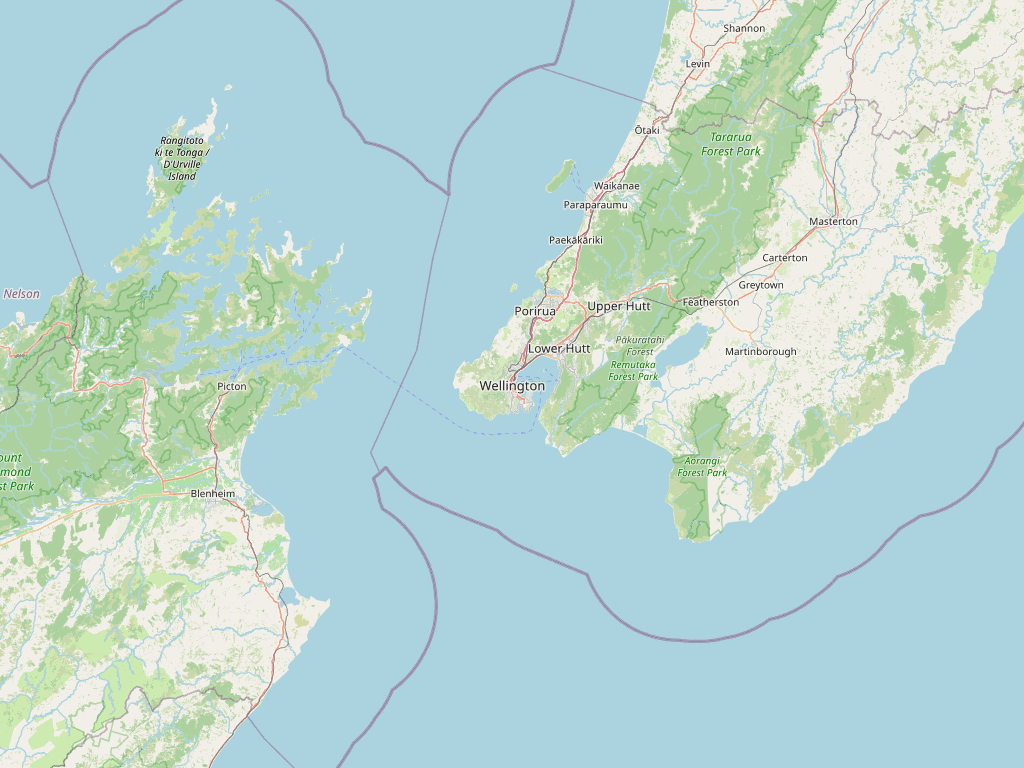 Wellington region map
